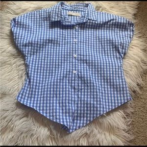 Zara kids girls gingham shirt